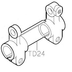 Кронштейн балки двигателя ткани TD24 (original)